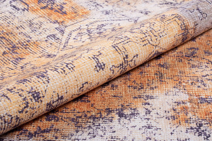 Conceptum AL 237 Alfombra Chenille Amarillo 150 x 230 cm Poliéster Suave y Duradera